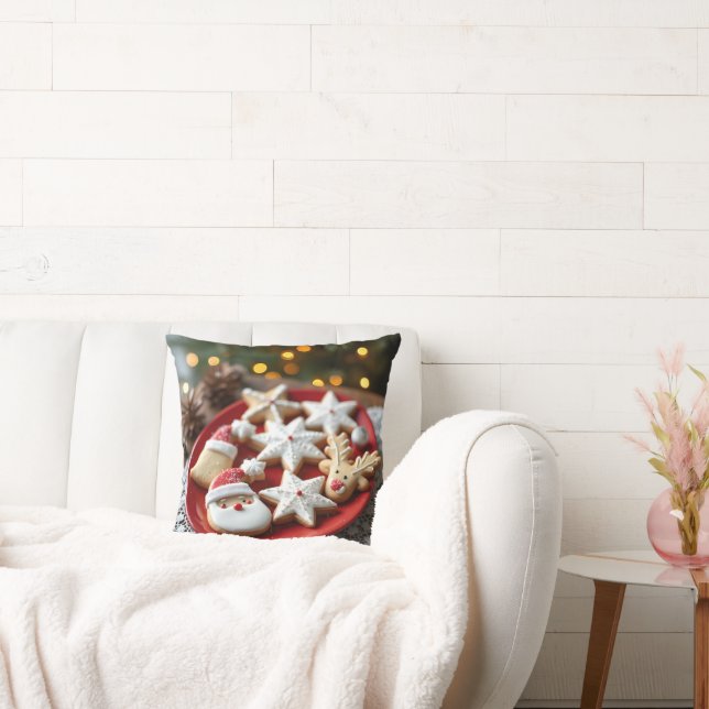 Fancy Christmas Cookies Cushion (Couch)