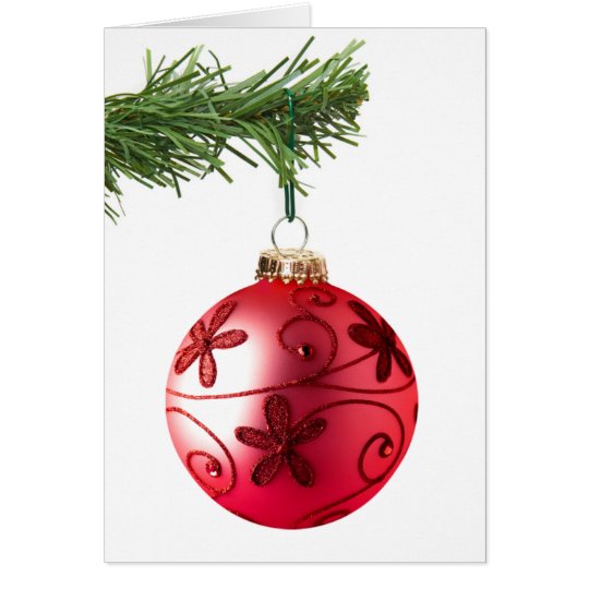 Fancy Christmas Ornament Card