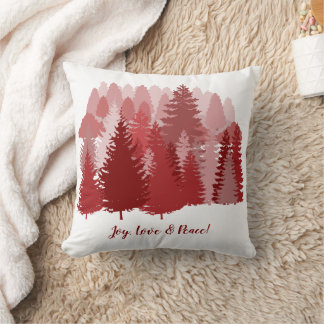 Fancy Christmas Tree Cotton Pillow