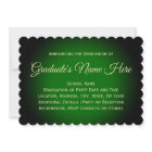 Fancy Class of 2025 Green Graduation Announcement
