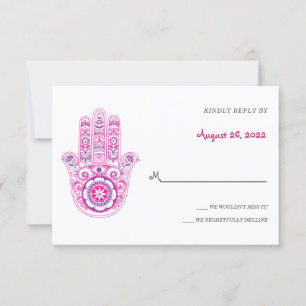 Fancy Colourful Hamsa Response Cards
