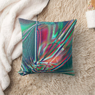 Fancy colours red to green faded & digital scratch cushion