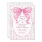 Fancy Coquette Sweet 16 Pink Bow Birthday