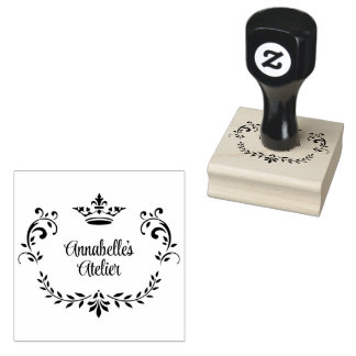 Fancy Crown Wreath Customisable Product Stamp