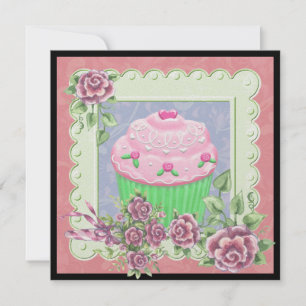 Fancy Cupcake Invitation - SRF