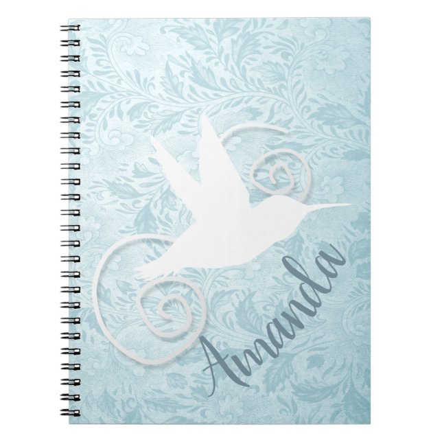 Fancy Cut-Out Hummingbird Notebook (Front)