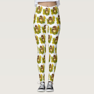 Fancy Cute Hedgehog Watercolor Designed Awesome Leggings