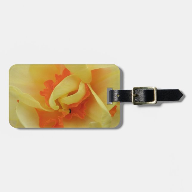 Fancy Daffodil Custom Luggage Tag (Front Horizontal)