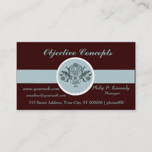 Fancy Damask Classic Professional Cool Branding Business Card