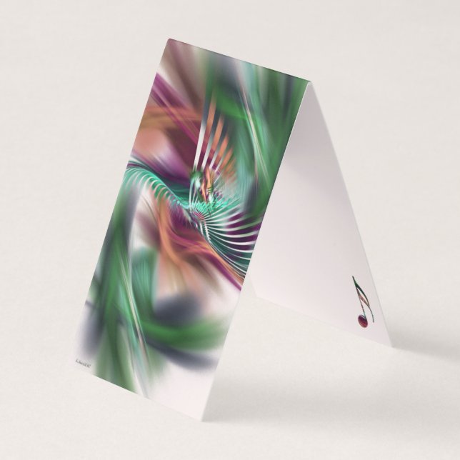 Fancy Dancer Abstracy Business Card (Front)