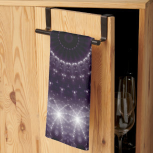 Fancy Delicate Black & White Lace Pattern Tea Towel