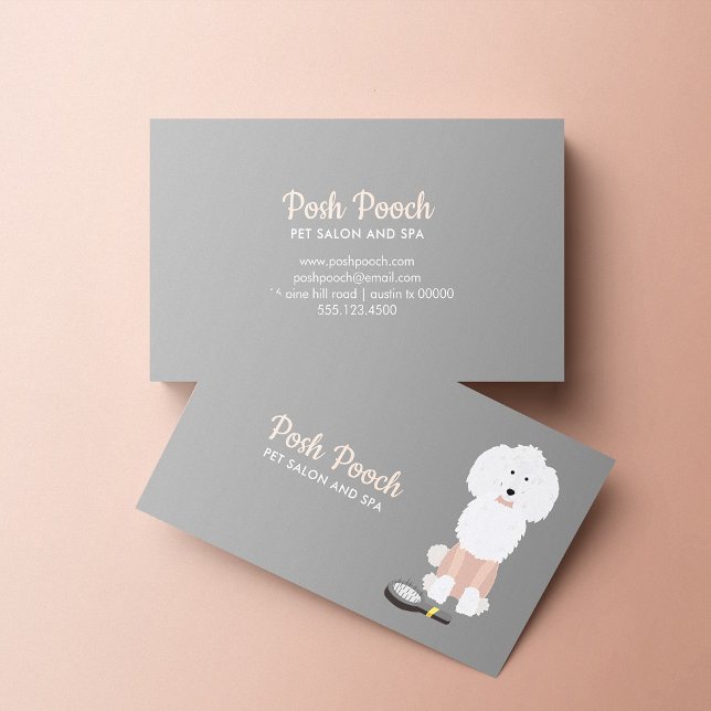 Fancy Dog Grooming Business Card (Creator Uploaded)