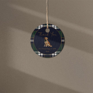 Fancy Dog Theme favour tag