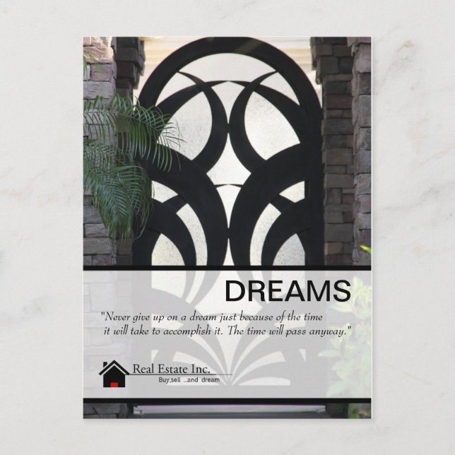 Fancy Door Real Estate postcard (Front)