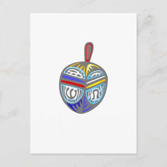 Fancy Dreidel Postcard (Front)