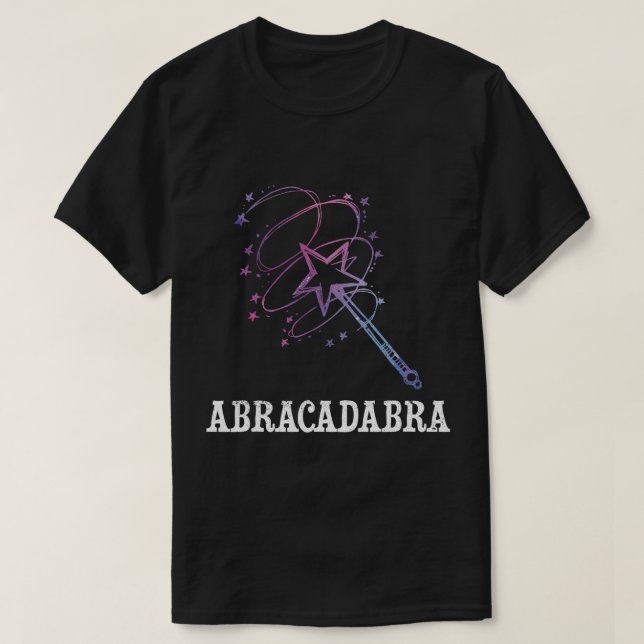 Fancy Dress Magic Magician Abracadabra Wizard Cost T-Shirt (Design Front)
