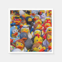 Fancy Dressed Yellow Plastic Ducks