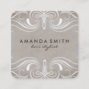 Fancy Elements Square Business Card