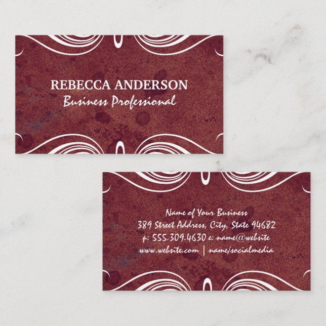 Fancy Elements | Texture Background Business Card (Front/Back)