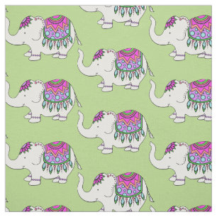 Fancy Elephant Fabric