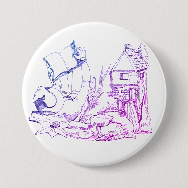 Fancy Elf Manor Colourized Lapel Shirt 7.5 Cm Round Badge (Front)