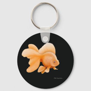 Fancy Fantail Goldfish Key Ring