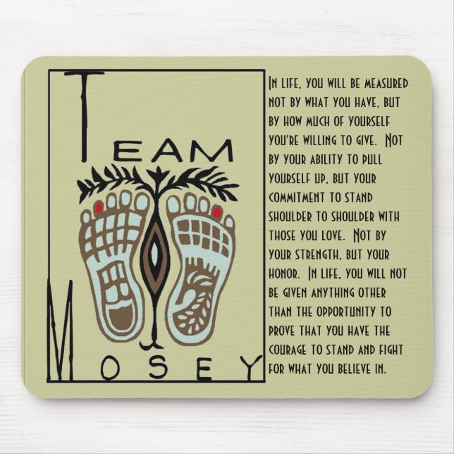 Fancy Feet Mouse Pad (Front)