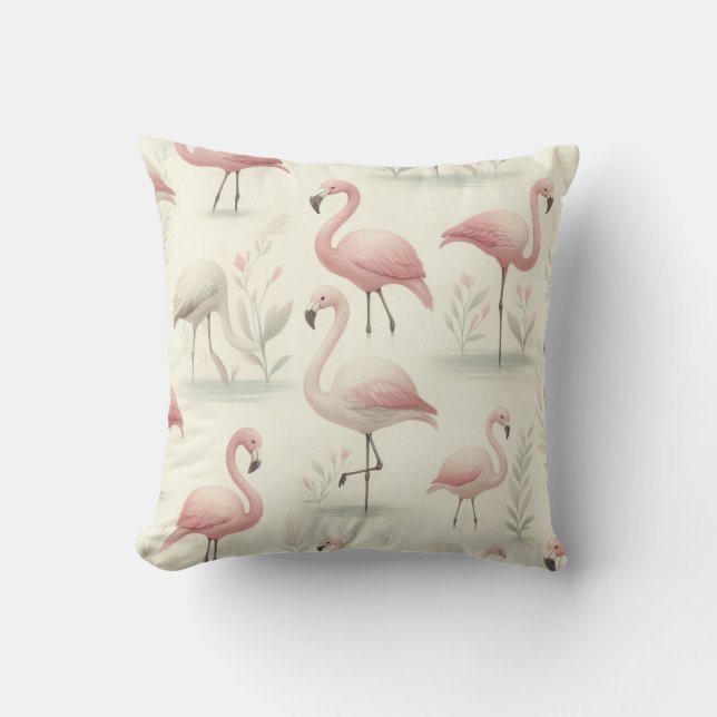 Fancy Flamingo Cushion (Front)