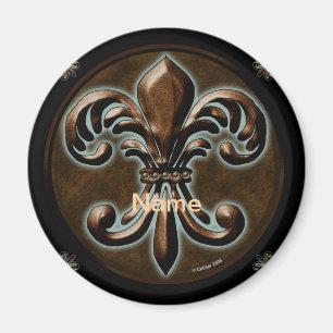Fancy Fleur De Lis magnet