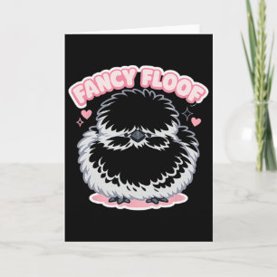 Fancy Floof Silkie Chicken Cute Fluffy Hen Graphic Card
