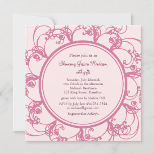 Fancy Floral Bridal Shower Invitation