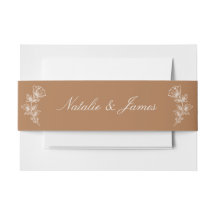Fancy Floral Clay Ember Terracotta Retro Wedding