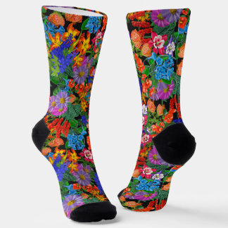 Fancy Floral Feet Socks
