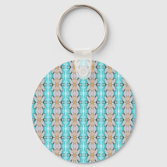 Fancy Floral Key Ring (Front)