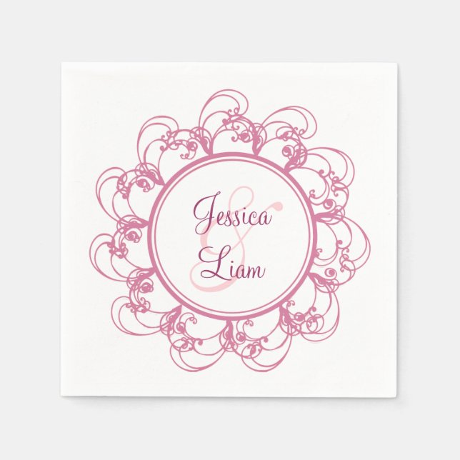 Fancy Floral Napkin (Front)