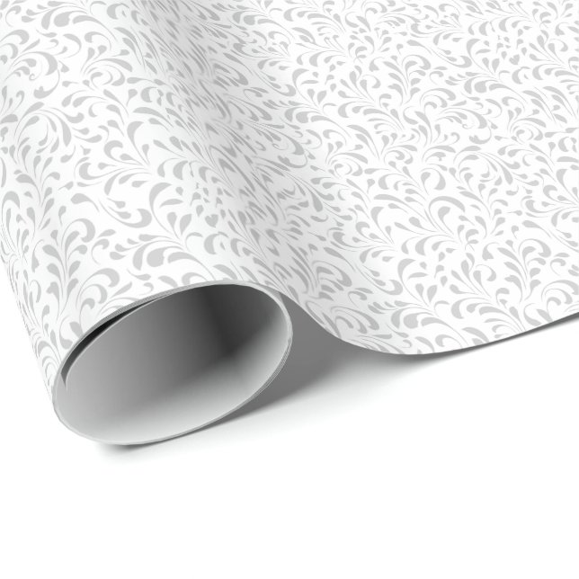Fancy Floral Wedding Luxury Wrapping Paper (Roll Corner)
