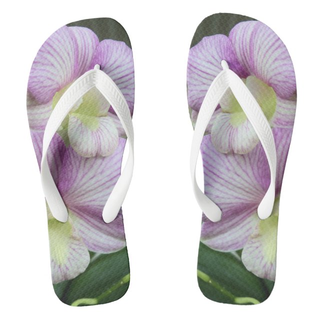 Fancy flower flip flops (Footbed)