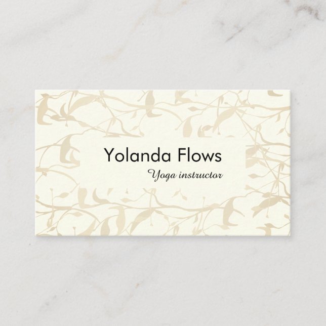Fancy Foliage Business Card (Front)