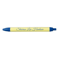 Fancy Font Blue & Yellow