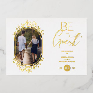 Fancy Frame Flowers Be our Guest White Wedding