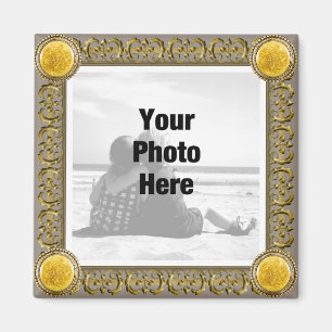 Fancy Framed Photo Magnet