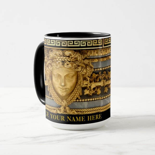 Fancy French Ormolu Personalised Gift Mug (Front Left)