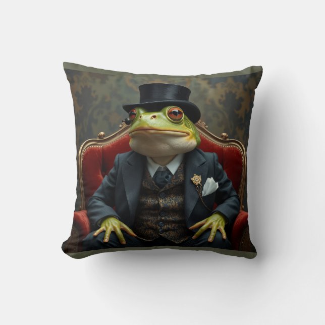 Fancy Frog Cushion (Front)