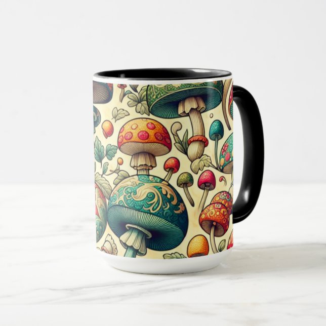 Fancy Fungi Mug (Front Right)