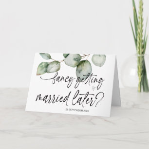 Fancy Getting Married Later Wedding Bride to Groom Card