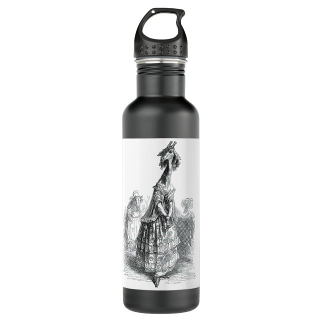 Fancy Giraffe 710 Ml Water Bottle (Front)