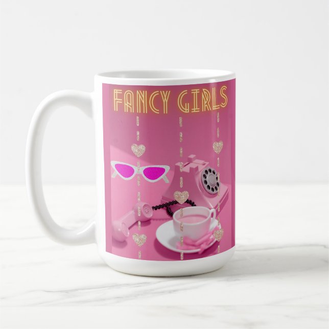 fancy girls coffee mug (Left)