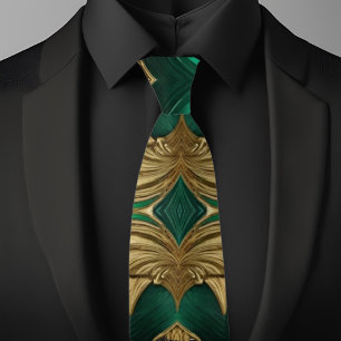 Fancy Gold and Emerald Necktie