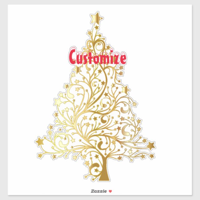 Fancy Gold Christmas Tree Thunder_Cove (Sheet)