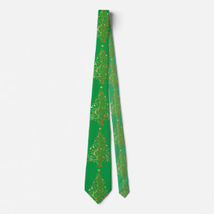 Fancy Gold Christmas Tree Thunder_Cove  Tie